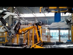 ER210-2700 Engine hood adhesive coating with robot automatically